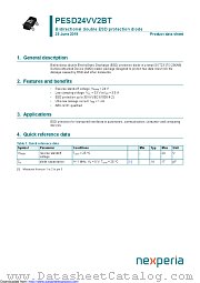 PESD24VV2BT datasheet pdf Nexperia