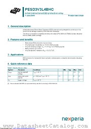 PESD3V3L4BHC datasheet pdf Nexperia