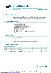 PESD3V3S1BL datasheet pdf Nexperia