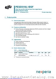 PESD5V0L1BSF datasheet pdf Nexperia