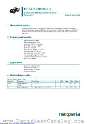 PESD5V0S1ULD datasheet pdf Nexperia