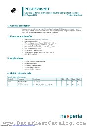 PESD5V0S2BT datasheet pdf Nexperia