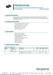 PESD5V0U1BL datasheet pdf Nexperia
