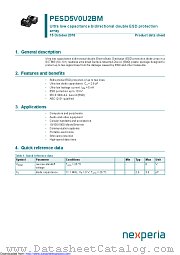 PESD5V0U2BM datasheet pdf Nexperia