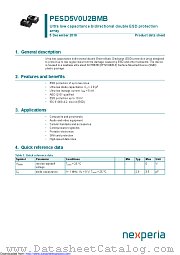 PESD5V0U2BMB datasheet pdf Nexperia