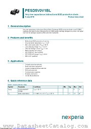 PESD5V0V1BL datasheet pdf Nexperia