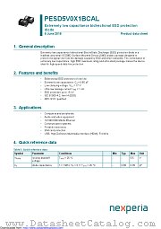 PESD5V0X1BCAL datasheet pdf Nexperia