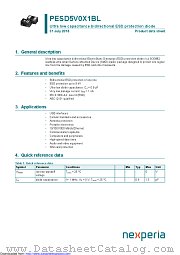 PESD5V0X1BL datasheet pdf Nexperia