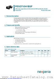 PESD7V0H1BSF datasheet pdf Nexperia