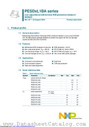PESD12VL1BA datasheet pdf Nexperia