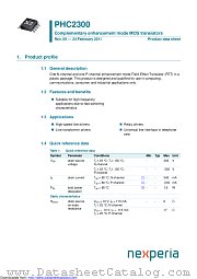 PHC2300 datasheet pdf Nexperia