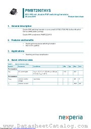 PMBT2907AYS datasheet pdf Nexperia