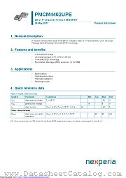 PMCM4402UPE datasheet pdf Nexperia