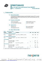 PMDT290UCE datasheet pdf Nexperia