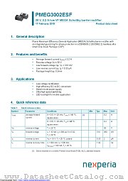 PMEG3002ESF datasheet pdf Nexperia