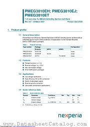 PMEG3010ET datasheet pdf Nexperia