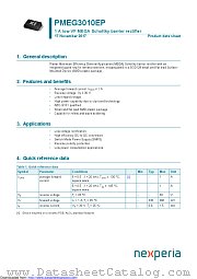 PMEG3010EP datasheet pdf Nexperia