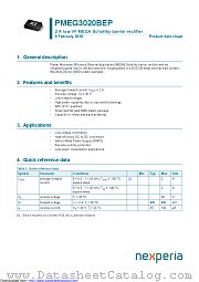 PMEG3020BEP datasheet pdf Nexperia