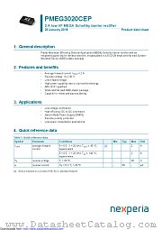 PMEG3020CEP datasheet pdf Nexperia