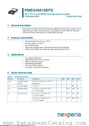 PMEG45A10EPD datasheet pdf Nexperia