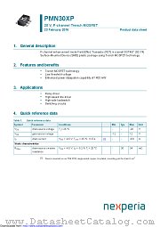 PMN30XP datasheet pdf Nexperia