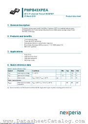 PMPB43XPEA datasheet pdf Nexperia