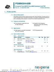 PSMN004-60B datasheet pdf Nexperia