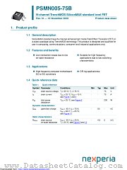 PSMN005-75B datasheet pdf Nexperia