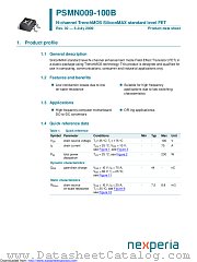 PSMN009-100B datasheet pdf Nexperia