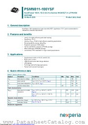 PSMN011-100YSF datasheet pdf Nexperia