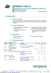 PSMN011-30YLC datasheet pdf Nexperia