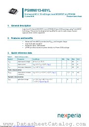 PSMN013-60YL datasheet pdf Nexperia