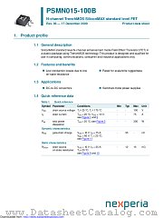 PSMN015-100B datasheet pdf Nexperia