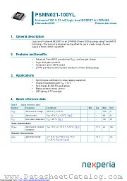 PSMN021-100YL datasheet pdf Nexperia