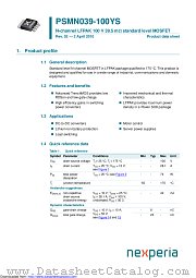 PSMN039-100YS datasheet pdf Nexperia