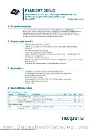 PSMN0R7-25YLD datasheet pdf Nexperia
