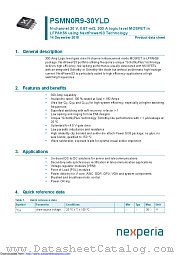 PSMN0R9-30YLD datasheet pdf Nexperia