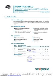 PSMN1R2-30YLC datasheet pdf Nexperia