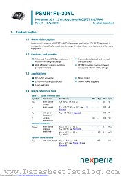 PSMN1R5-30YL datasheet pdf Nexperia