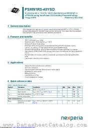 PSMN1R5-40YSD datasheet pdf Nexperia