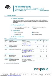 PSMN1R6-30BL datasheet pdf Nexperia