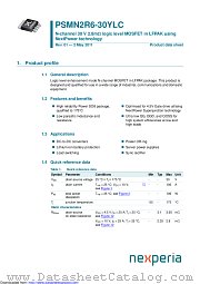PSMN2R6-30YLC datasheet pdf Nexperia