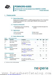PSMN3R0-60BS datasheet pdf Nexperia