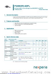 PSMN3R3-60PL datasheet pdf Nexperia