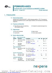 PSMN3R5-80ES datasheet pdf Nexperia