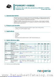PSMN3R7-100BSE datasheet pdf Nexperia