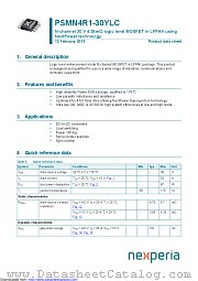 PSMN4R1-30YLC datasheet pdf Nexperia