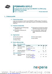 PSMN4R5-30YLC datasheet pdf Nexperia