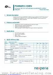 PSMN6R3-120ES datasheet pdf Nexperia