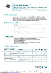 PSMN6R4-30MLD datasheet pdf Nexperia